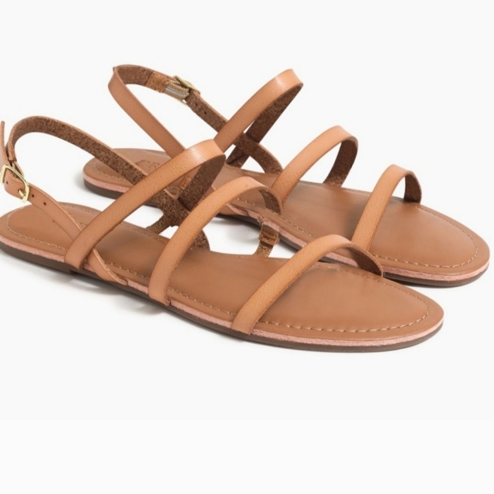 Women's Tan Strappy Sandals